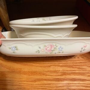 Pfaltzgraff Tea Rose Serving Bowls & Baking Dish
